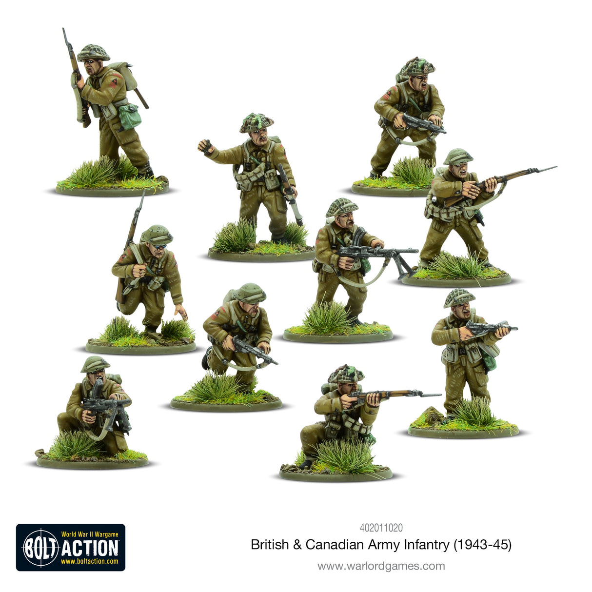 Warlord Games British & Canadian Army infantry (1943-45) Miniatures