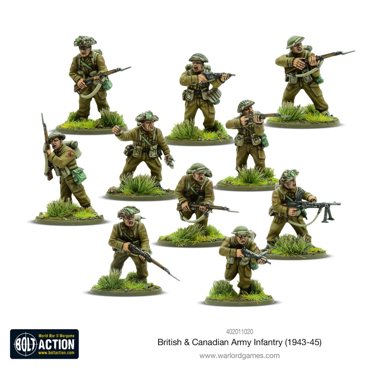 Warlord Games British & Canadian Army infantry (1943-45) Miniatures