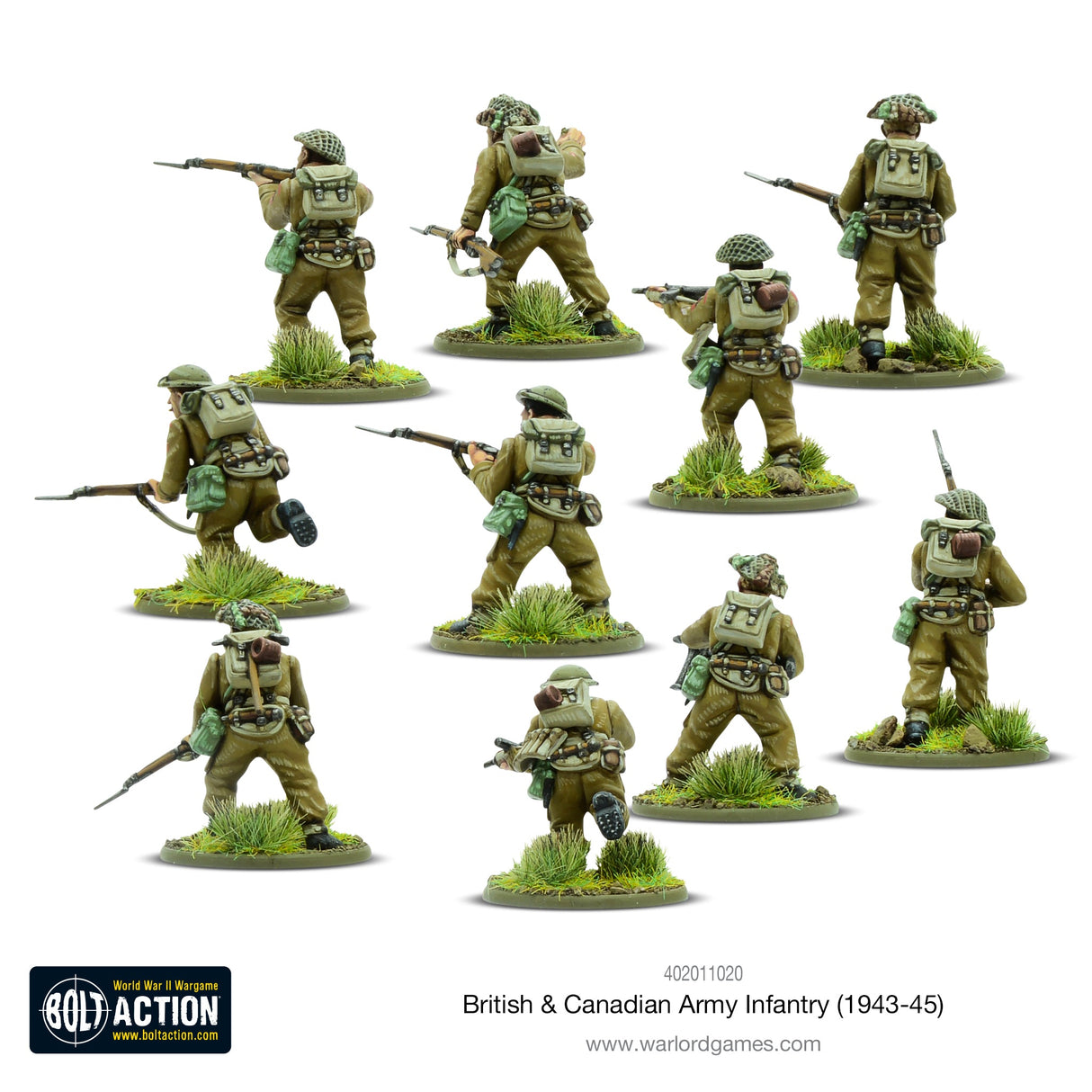Warlord Games British & Canadian Army infantry (1943-45) Miniatures