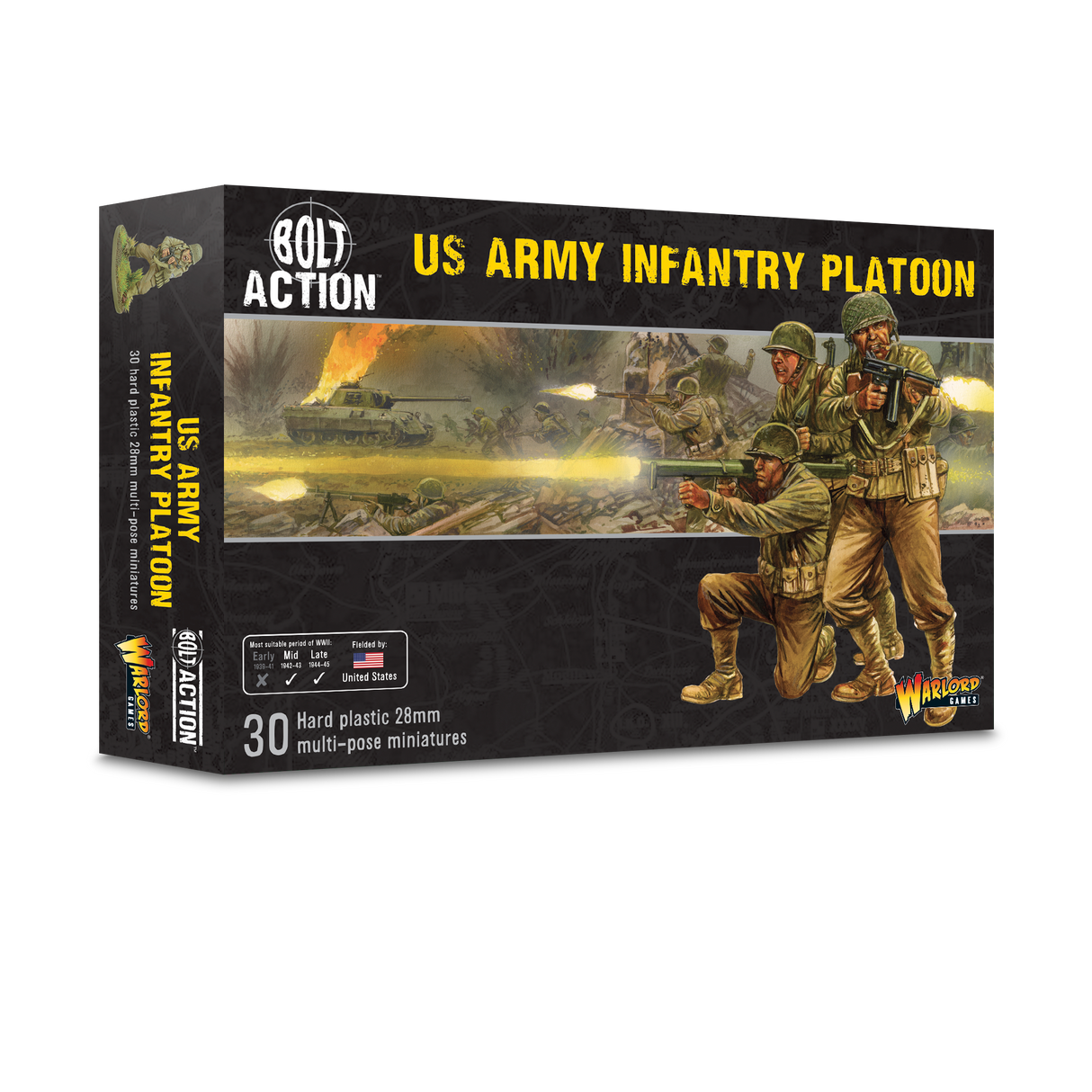 Warlord Games US Infantry Platoon - WWII American GIs Miniatures