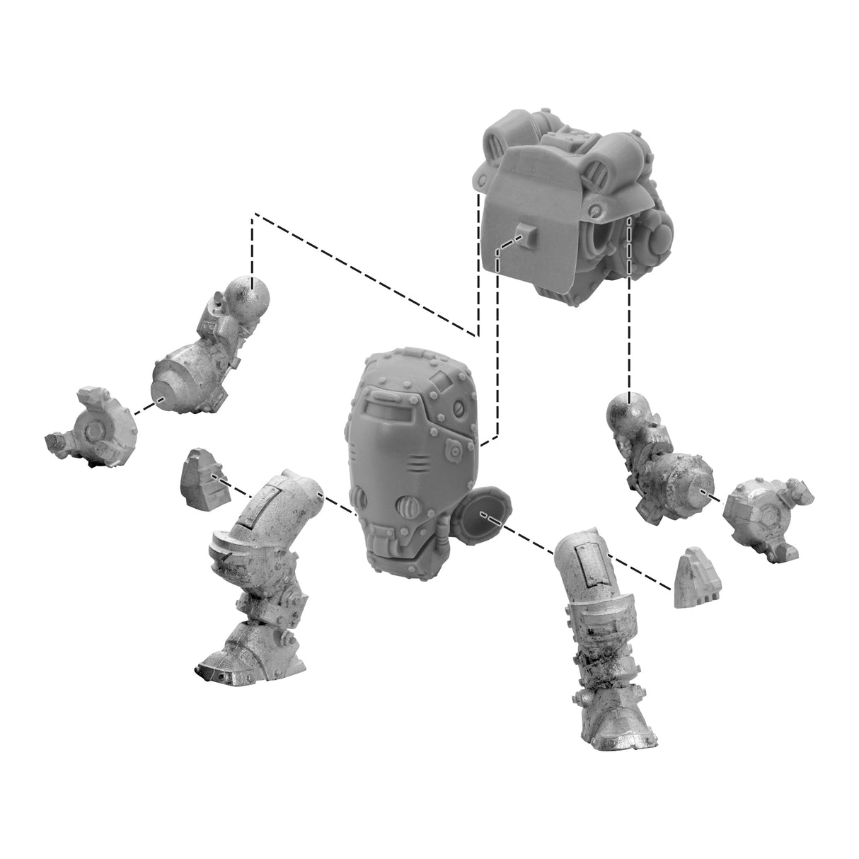 Warlord Games Konflikt '47 Jackal Light Walker Miniature