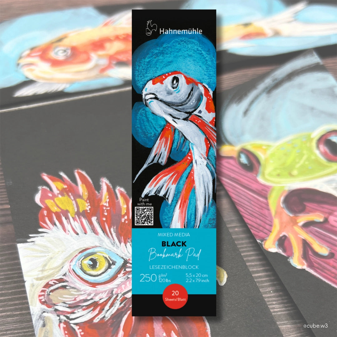 Hahnemühle Black Bookmark Pad, 250 gsm
