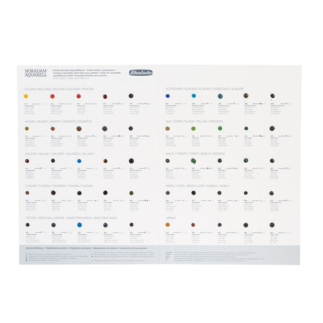 Schmincke Horadam Supergranulation 50 colours dot card