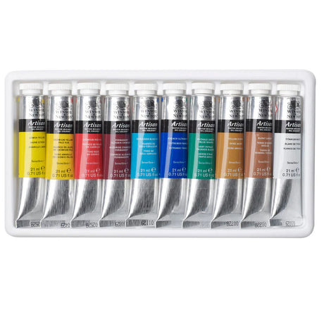 Winsor & Newton Artisan Water Mixable Oil Colour Set, 10x21 ml