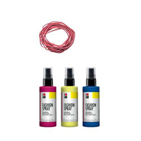 Marabu Fashion Spray Fabric Paint TIE DYE Set, 3x100 ml