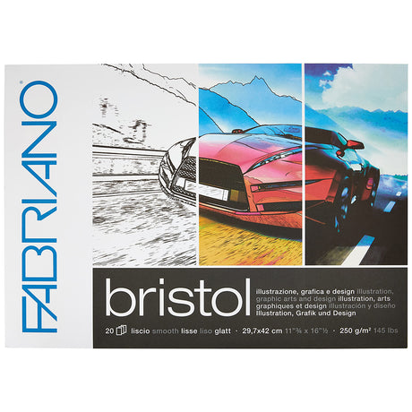 Fabriano Bristol Pad, 20 sheets, A3 format