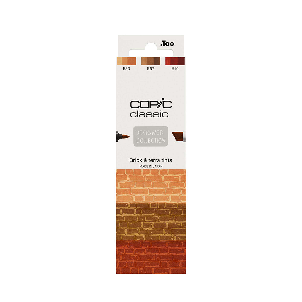 Copic Classic Designer Collection Brick & Terra Tints, Set of 3