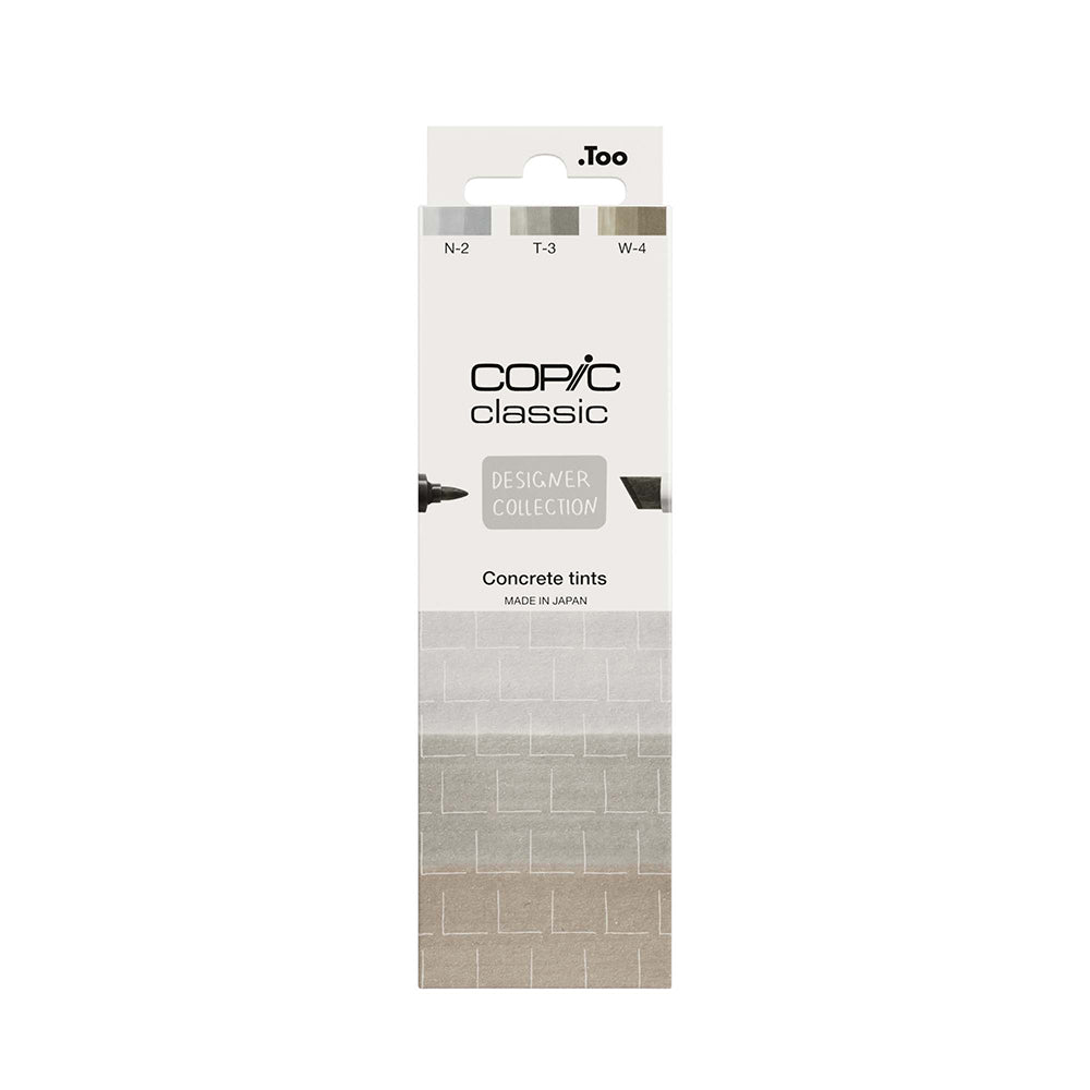 Copic Classic Designer Collection Concrete Tints, Set of 3