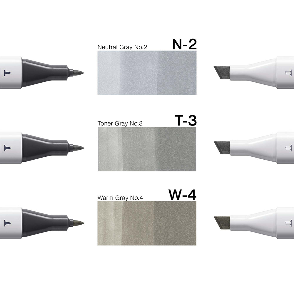 Copic Classic Designer Collection Concrete Tints, Set of 3