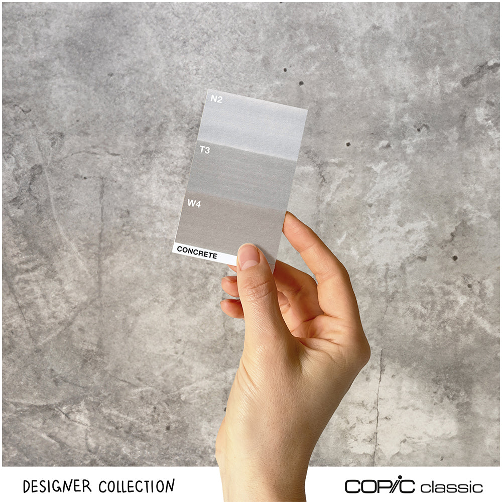 Copic Classic Designer Collection Concrete Tints, Set of 3