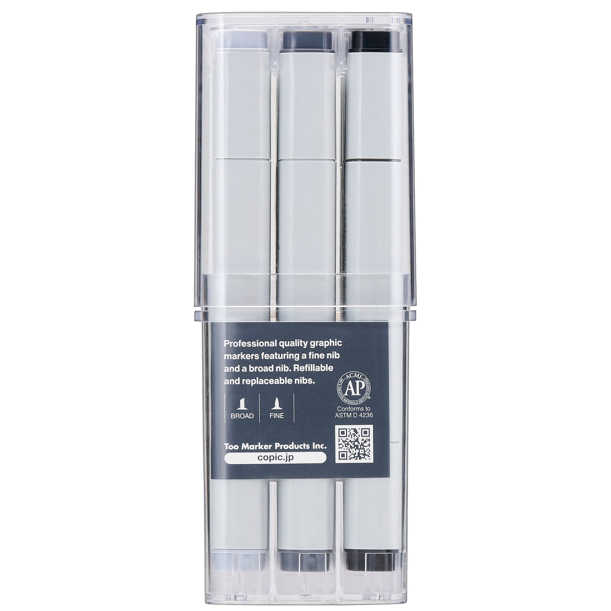 Copic Ciao Classic Cool Gray Markers Set, 12 pcs.