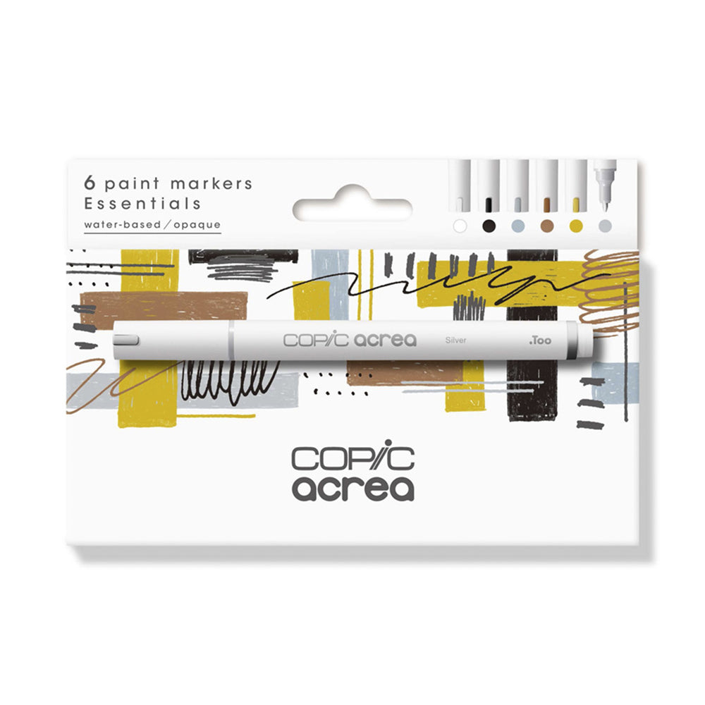 Copic Acrea Paint Marker Set Essentials, 6 pcs.