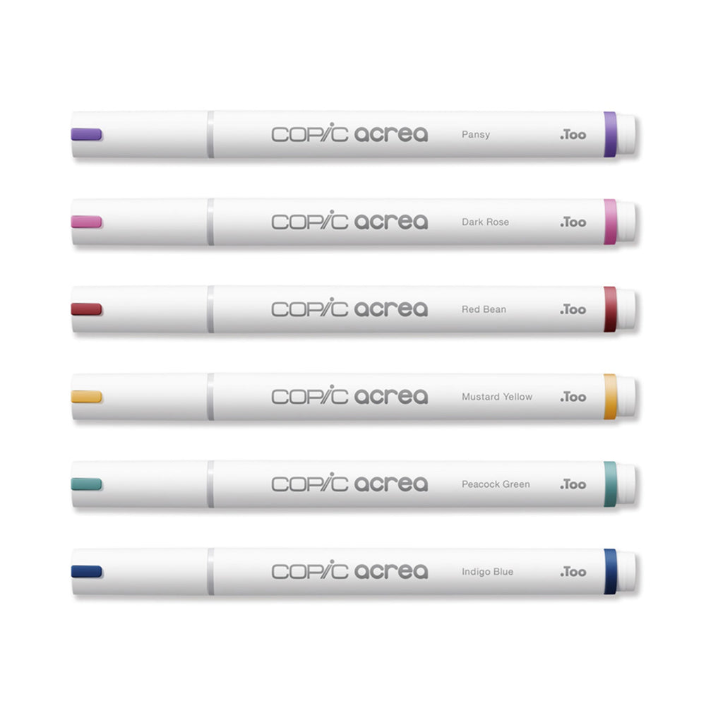 Copic Acrea Paint Marker Set Deep, 6 pcs.