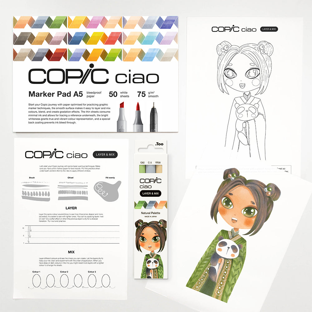 Copic Ciao Layer & Mix Natural Starter Pack