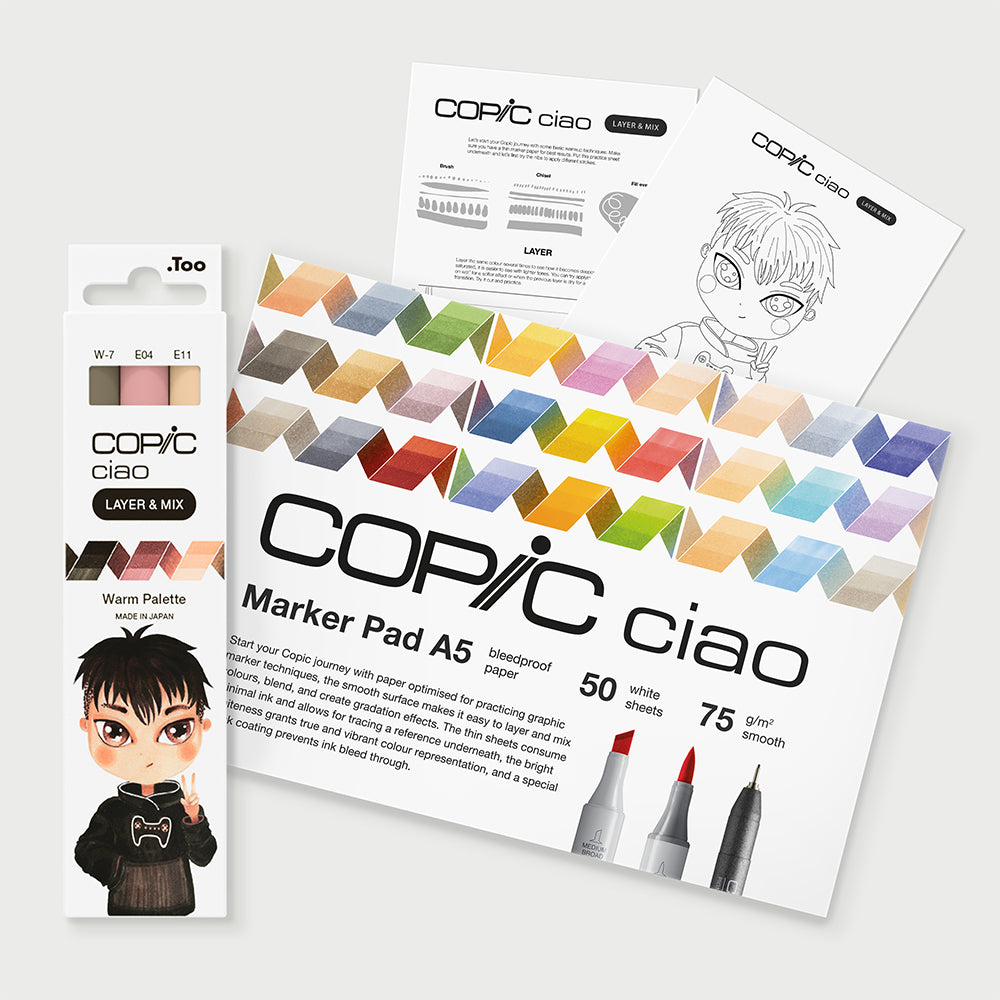 Copic Ciao Layer & Mix Warm Starter Pack