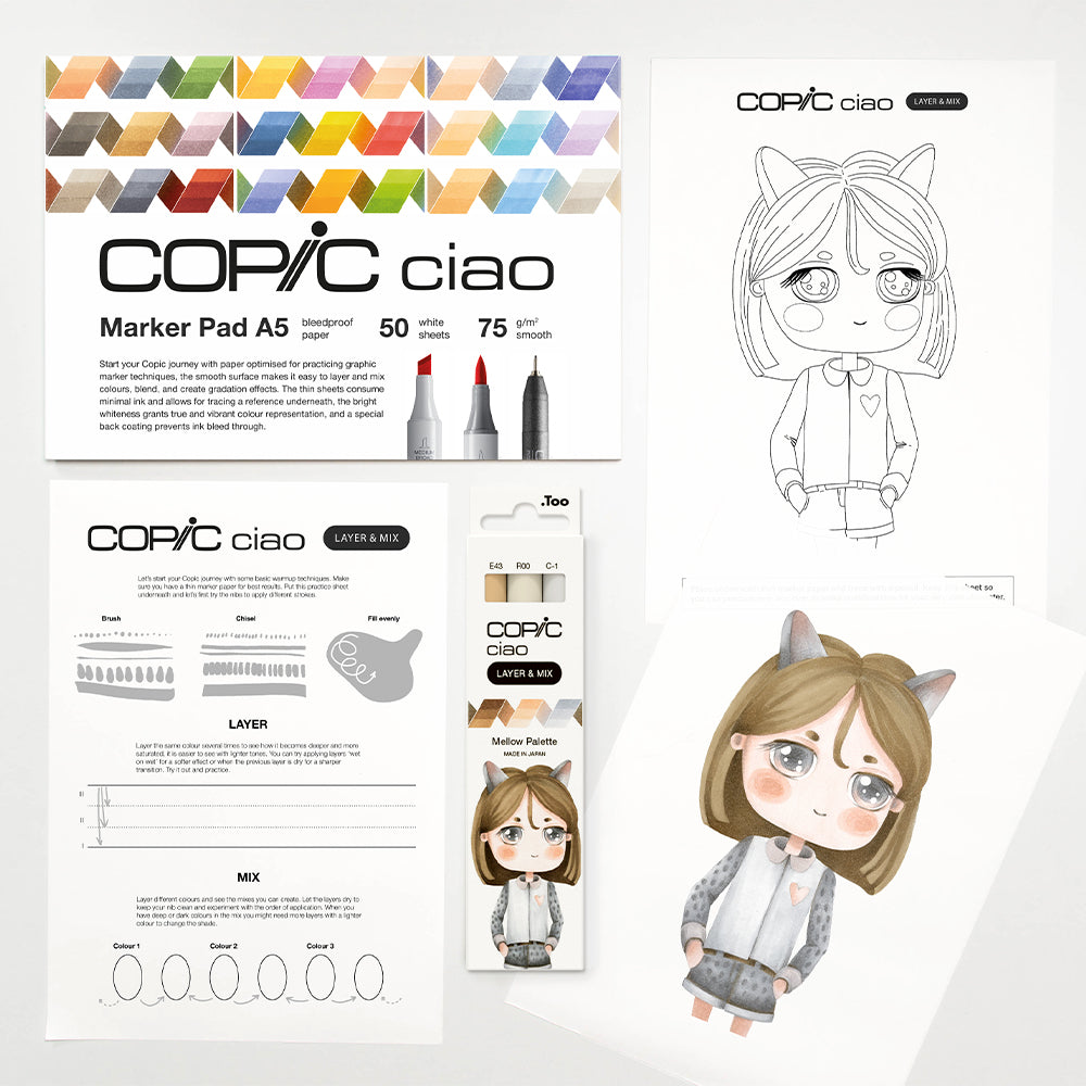 Copic Ciao Layer & Mix Mellow Starter Pack