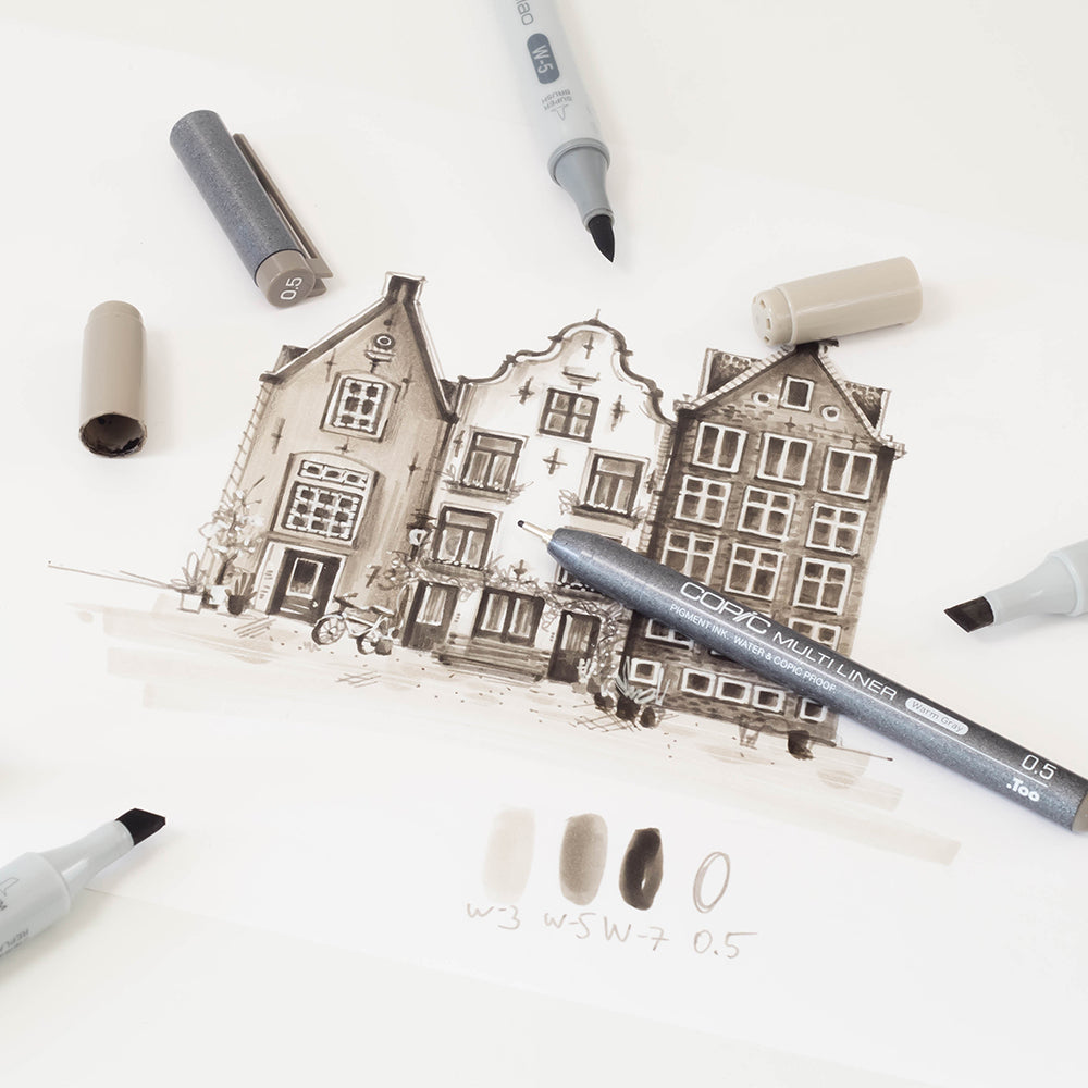 Copic Ciao SHADE Dark Warm Gray Markers Set, 4 pcs.