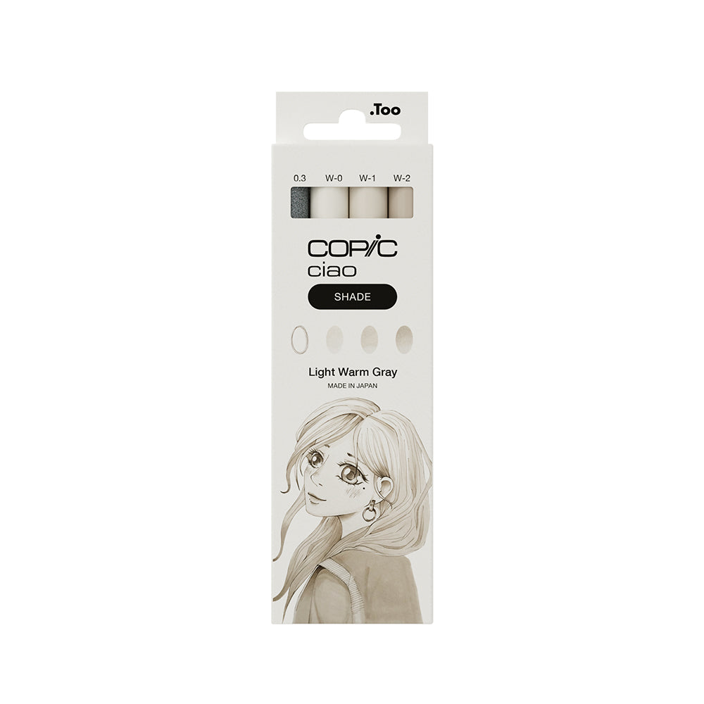 Copic Ciao SHADE Light Warm Gray Markers Set, 4 pcs.