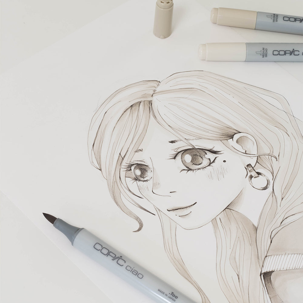 Copic Ciao SHADE Light Warm Gray Markers Set, 4 pcs.