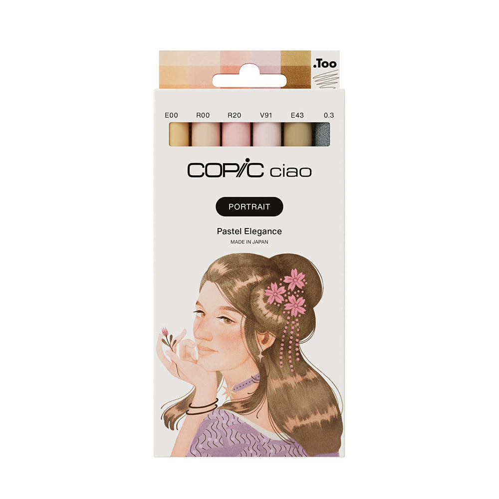 Copic Ciao Portrait Set Pastel Elegance, 6 pcs.