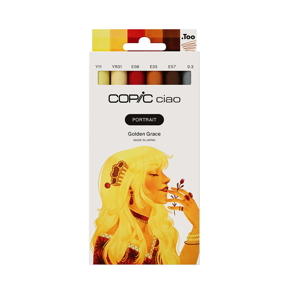 Copic Ciao Portrait Set Golden Grace, 6 pcs.