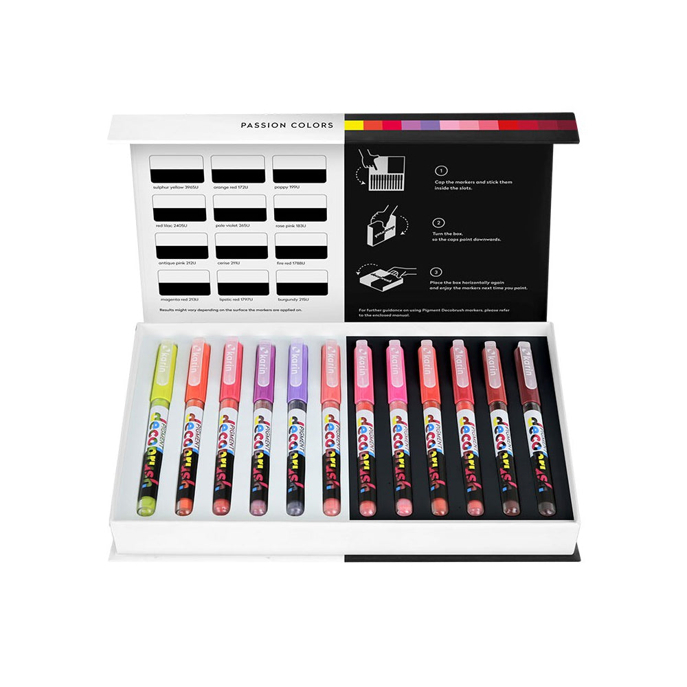Karin Pigment Decobrush Pastel Colors Collection | 12 colors