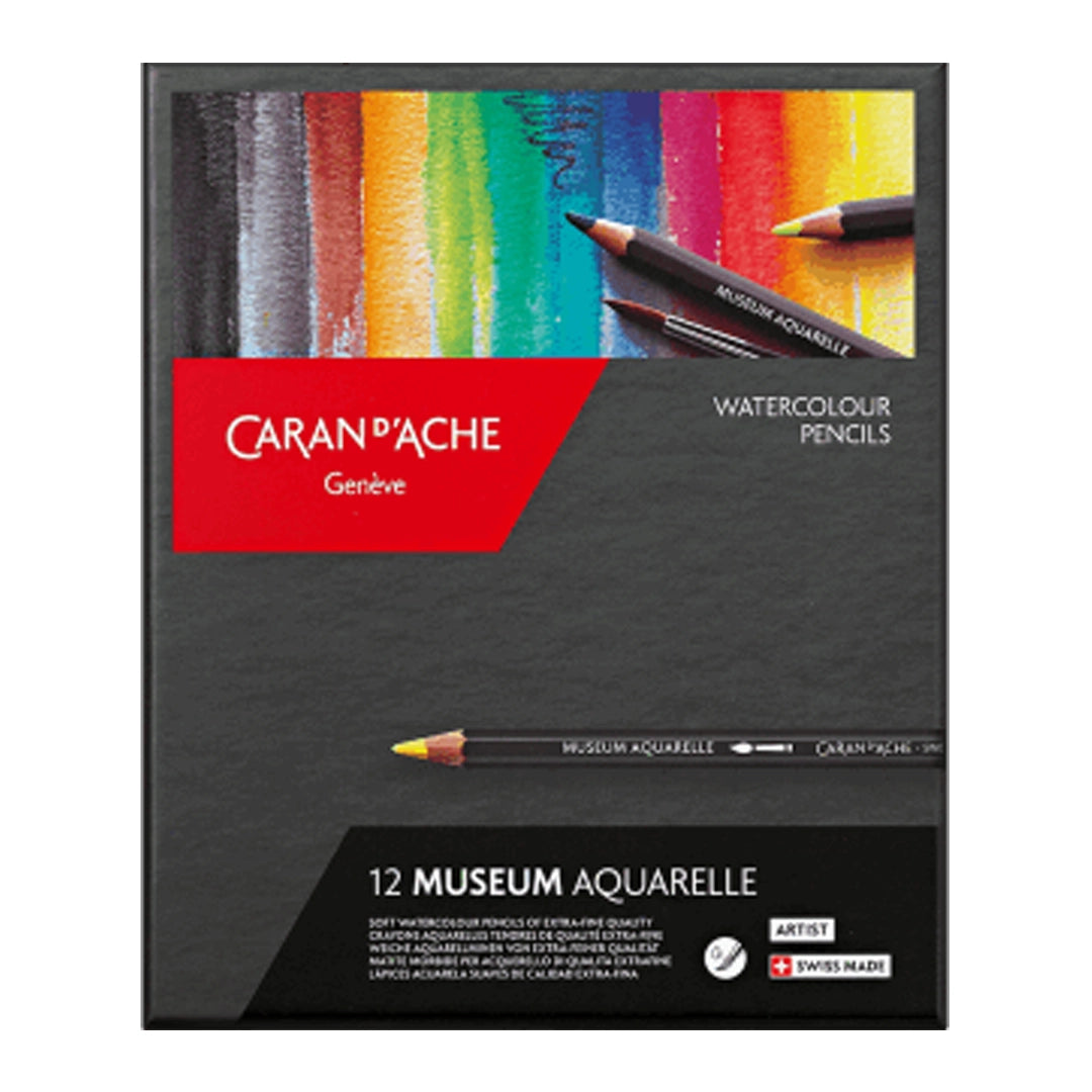 Caran d'Ache MUSEUM Aquarelle Colored Pencils Set of 12