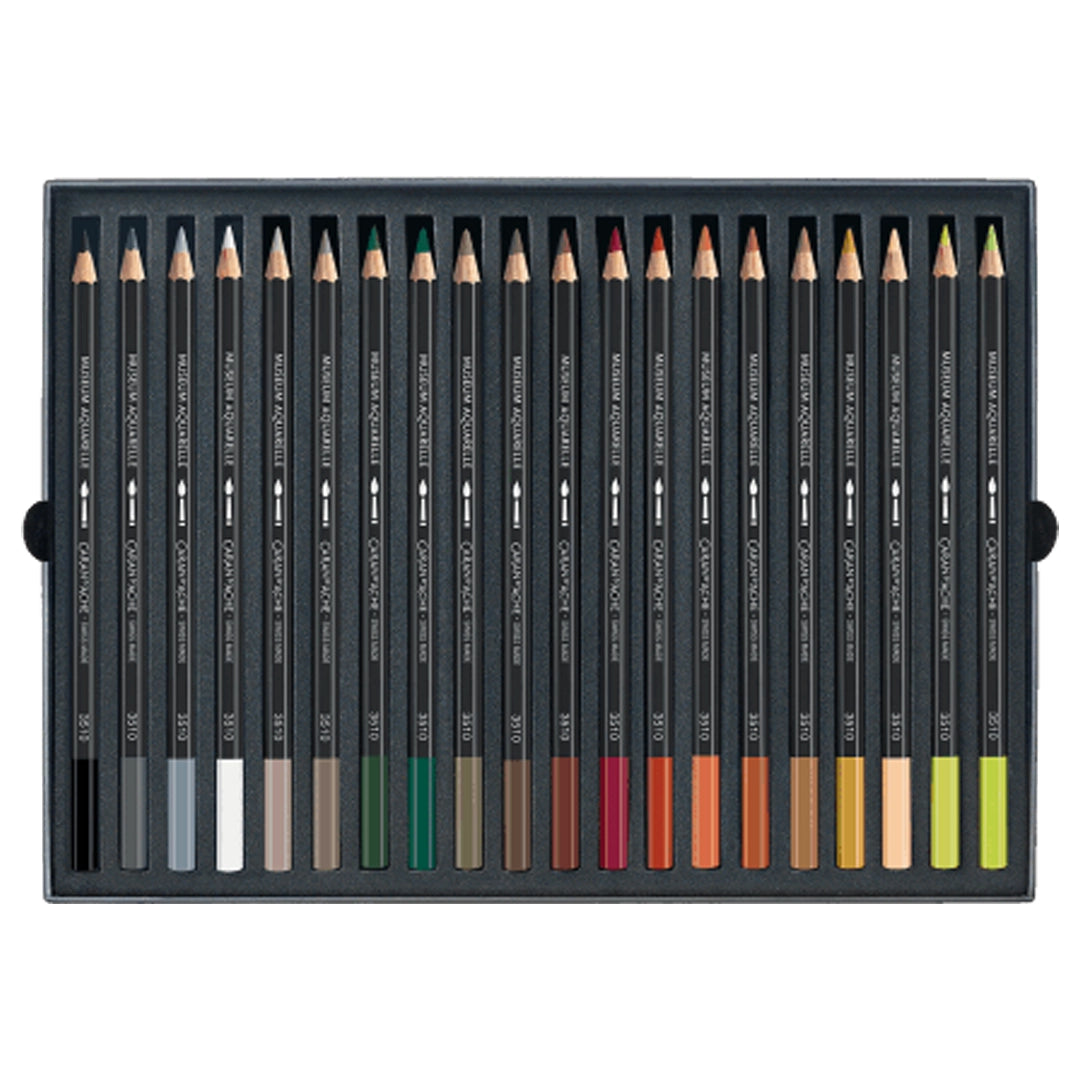 Caran d'Ache MUSEUM Aquarelle Colored Pencils Set of 40