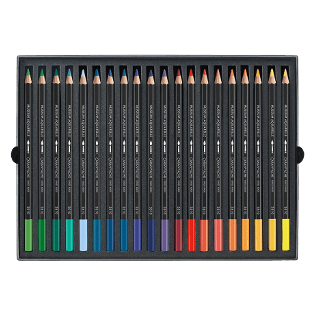 Caran d'Ache MUSEUM Aquarelle Colored Pencils Set of 40