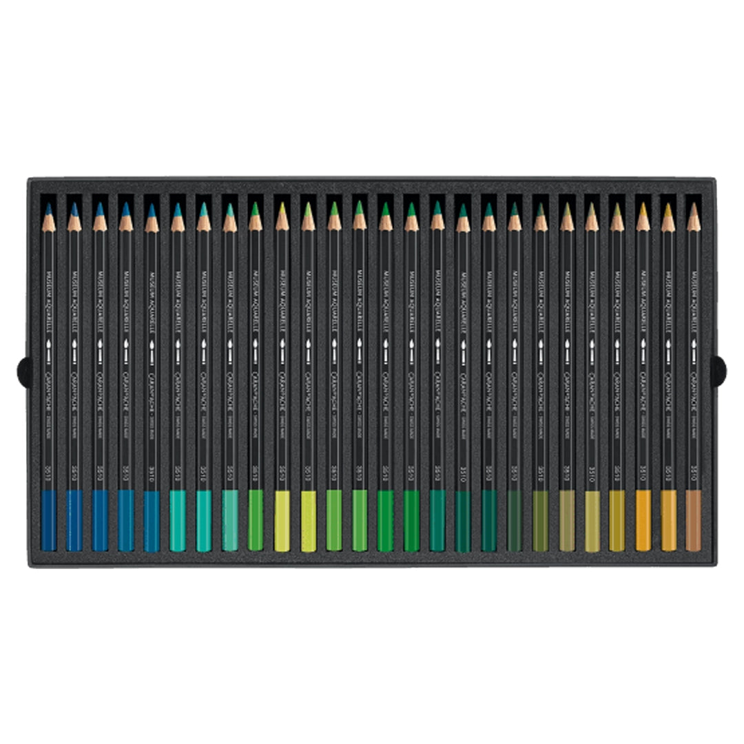 Caran d'Ache MUSEUM Aquarelle Colored Pencils Set of 76+2