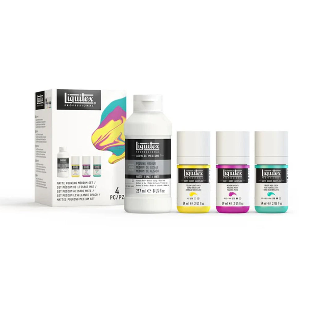 Liquitex Professional Matte Pouring Medium + Soft Body Set – Art Spices