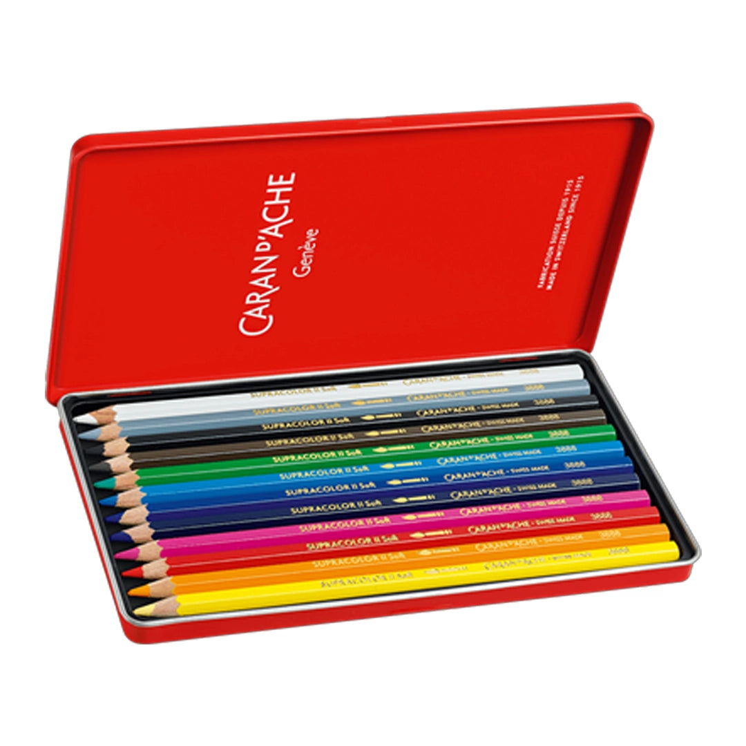 Caran d'Ache SUPRACOLOR™ Aquarelle Colored Pencils Set of 12