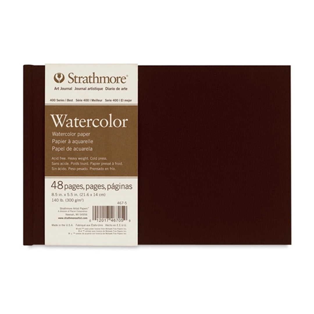 Strathmore 400 Series Watercolor Hardbound Art Journal, 300 gsm, 48 pages