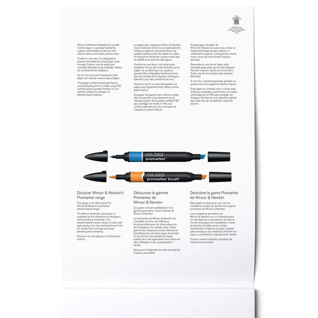 Winsor & Newton Bleedproof Marker Pad, 75 gsm