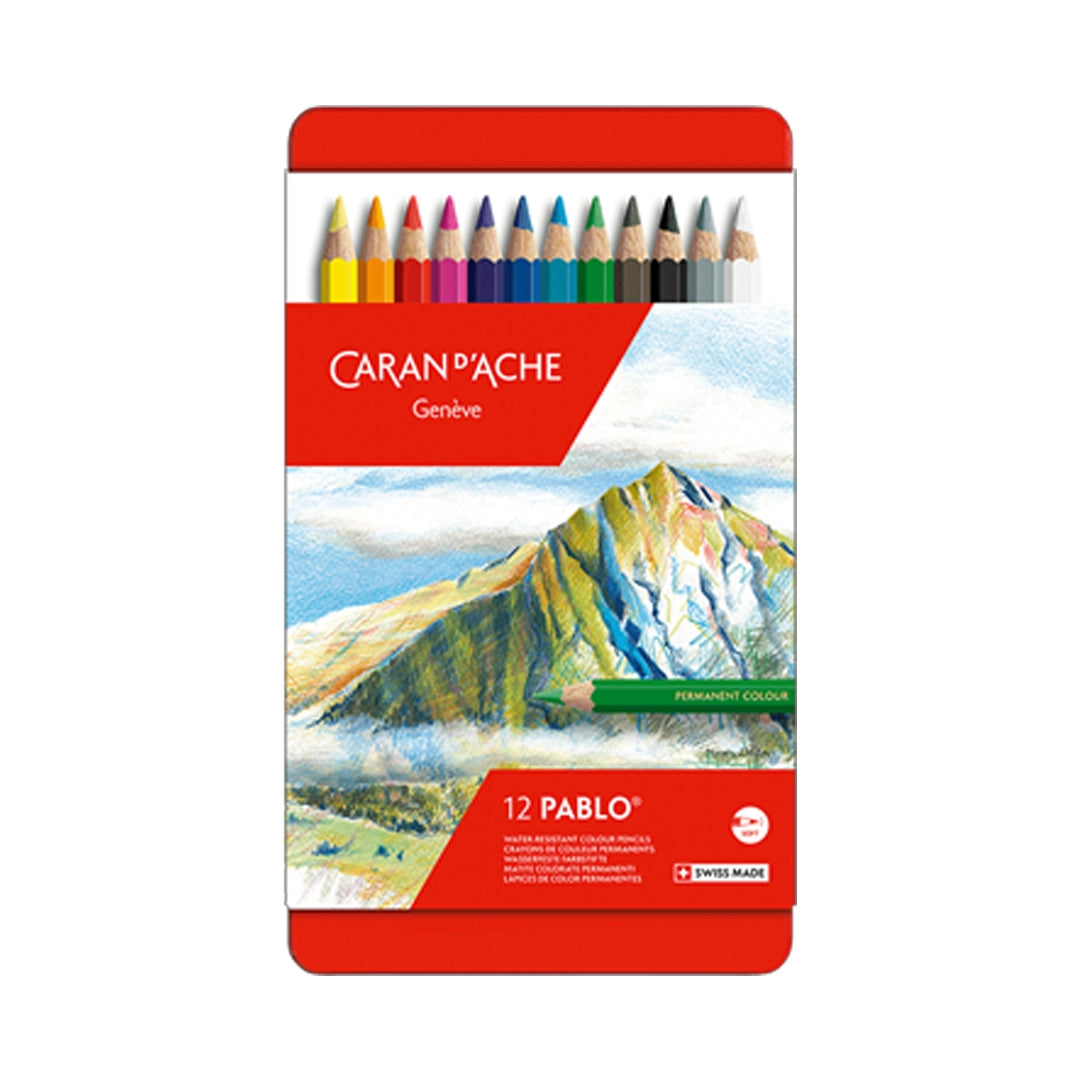 Caran d'Ache PABLO Colored Pencils Set of 12