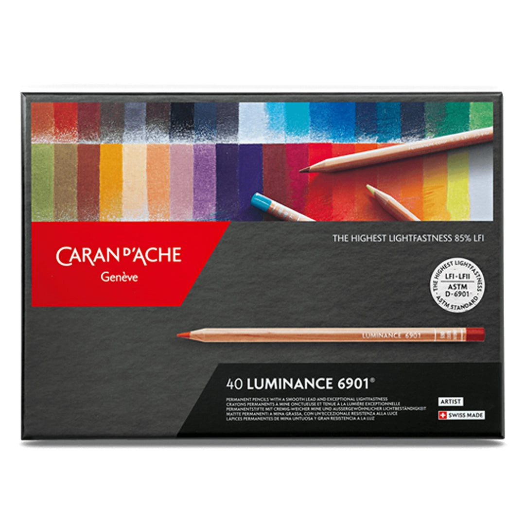 Caran d'Ache LUMINANCE Colored Pencils Set of 40