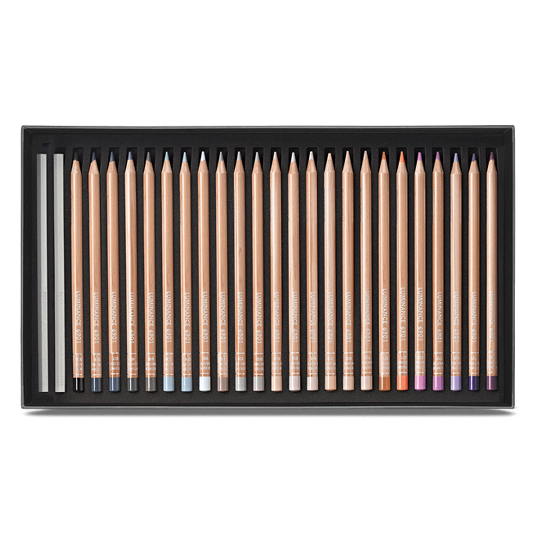 Caran d'Ache LUMINANCE Colored Pencils Set of 76 + 2 Blenders