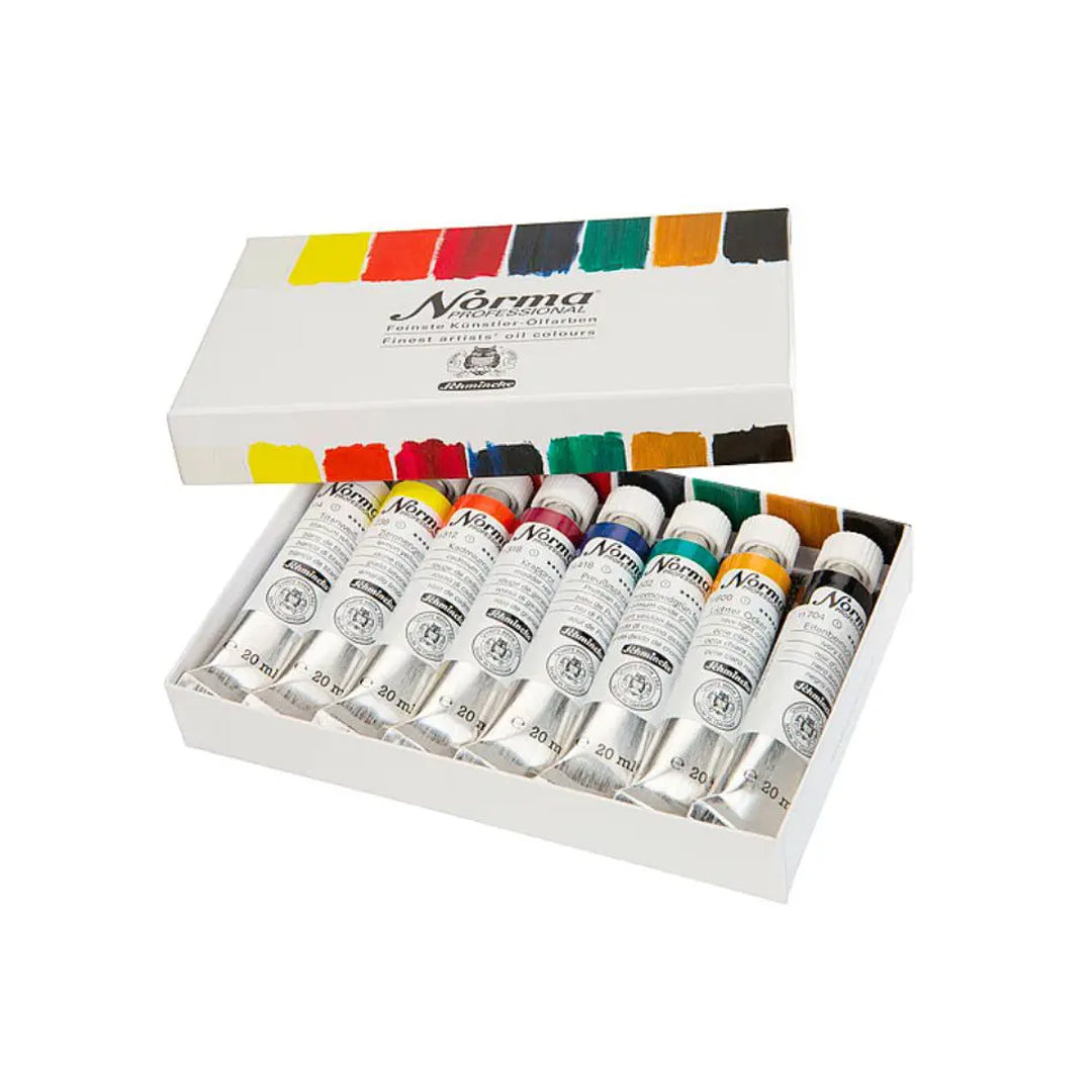 Schmincke Norma Professional Oil Paint Set, 8x20 ml