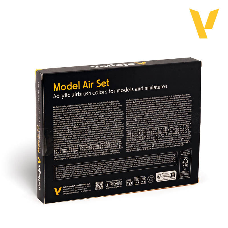 Vallejo Weathering Model Air Paint Set, 16x17 ml