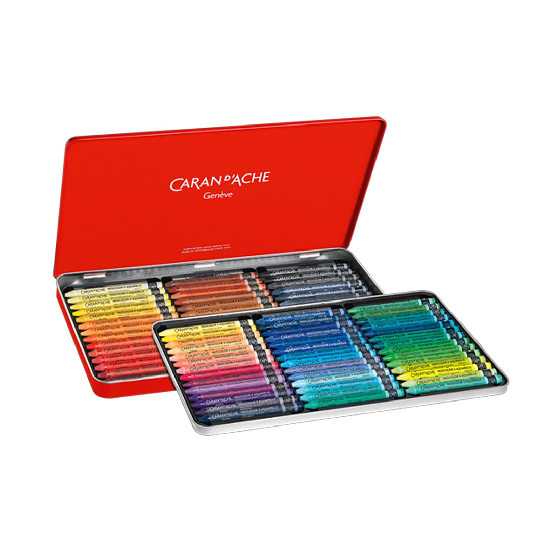 Caran d'Ache NEOCOLOR Water-Soluble Wax Oil Pastels Set of 84