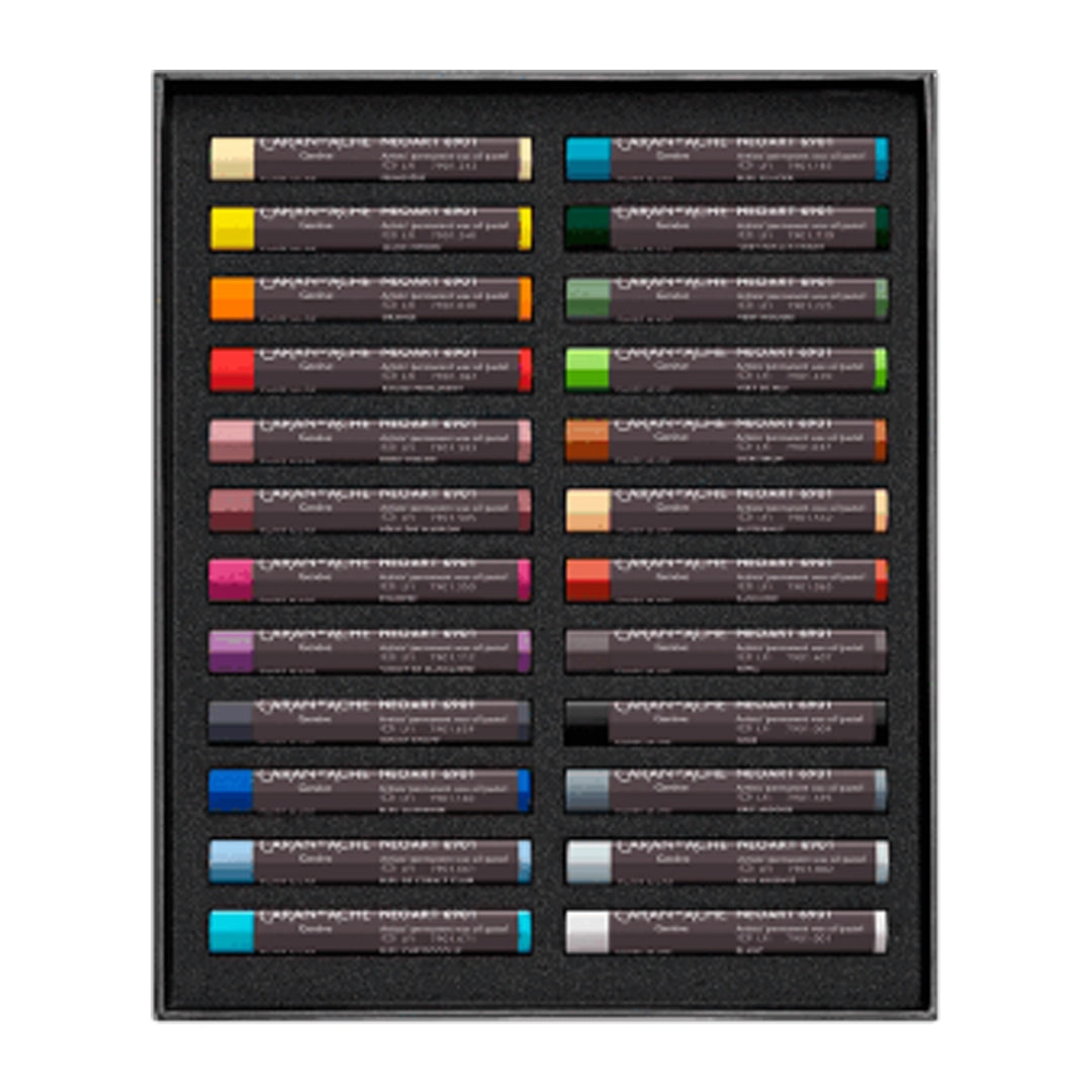 Caran d'Ache NEOART Wax and Oil Pastels Set of 24