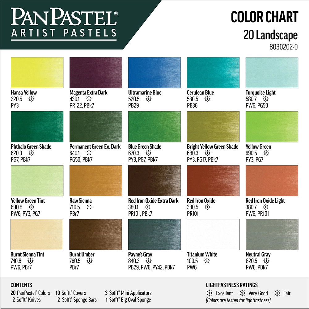 PanPastel Landscape Set, 20 pcs.
