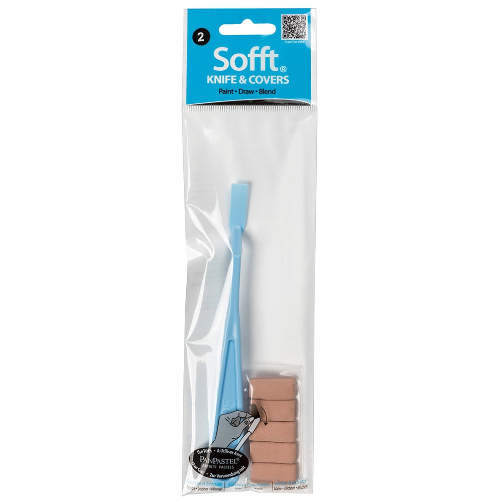 PanPastel Sofft Tools Set for Pastels No. 2 - Flat Covers & Knife