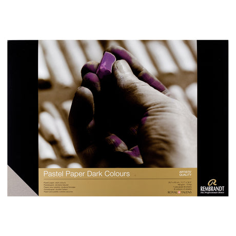Rembrandt Pastel Paper, Dark Colours, 30 sheets, 160 gsm