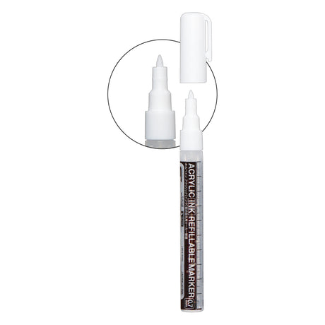 Holbein Empty Refillable Markers Set, 0.7 mm x 3 pcs.