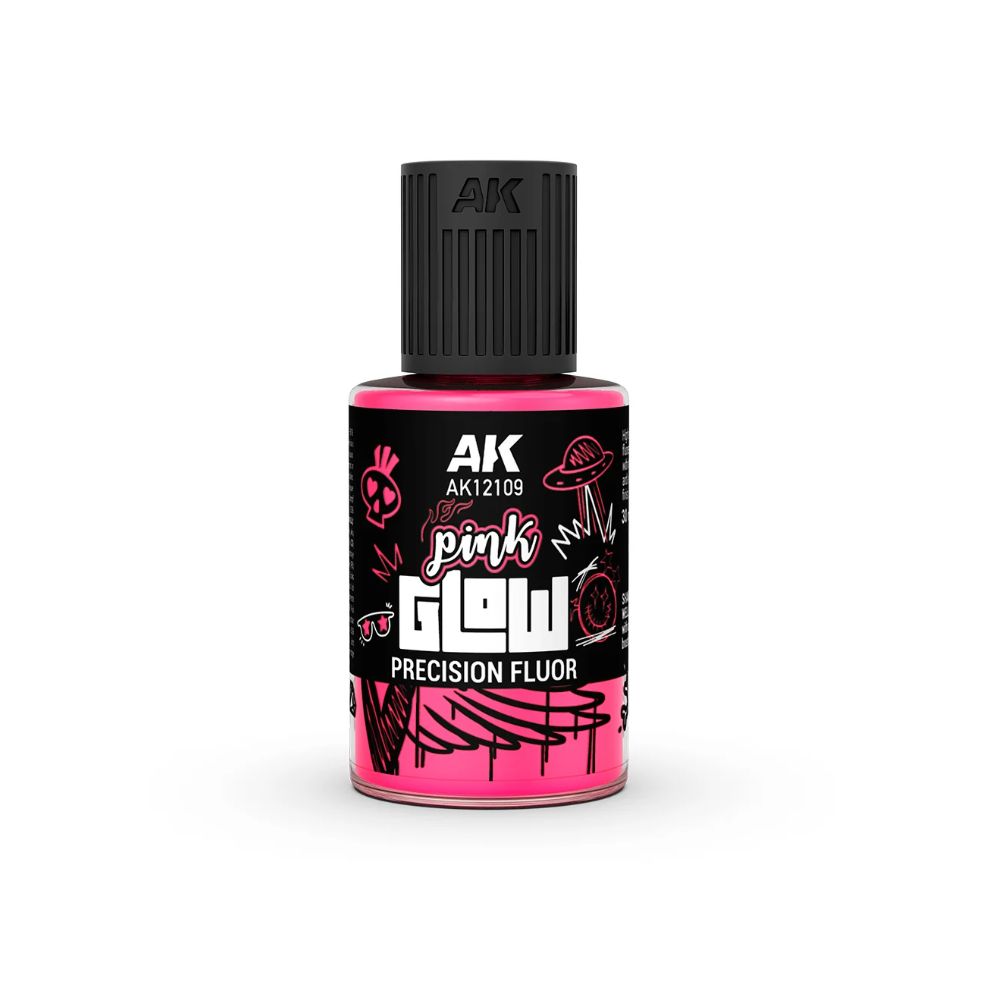 AK Interactive Glow Precision Fluor fluorescent paint, 30 ml