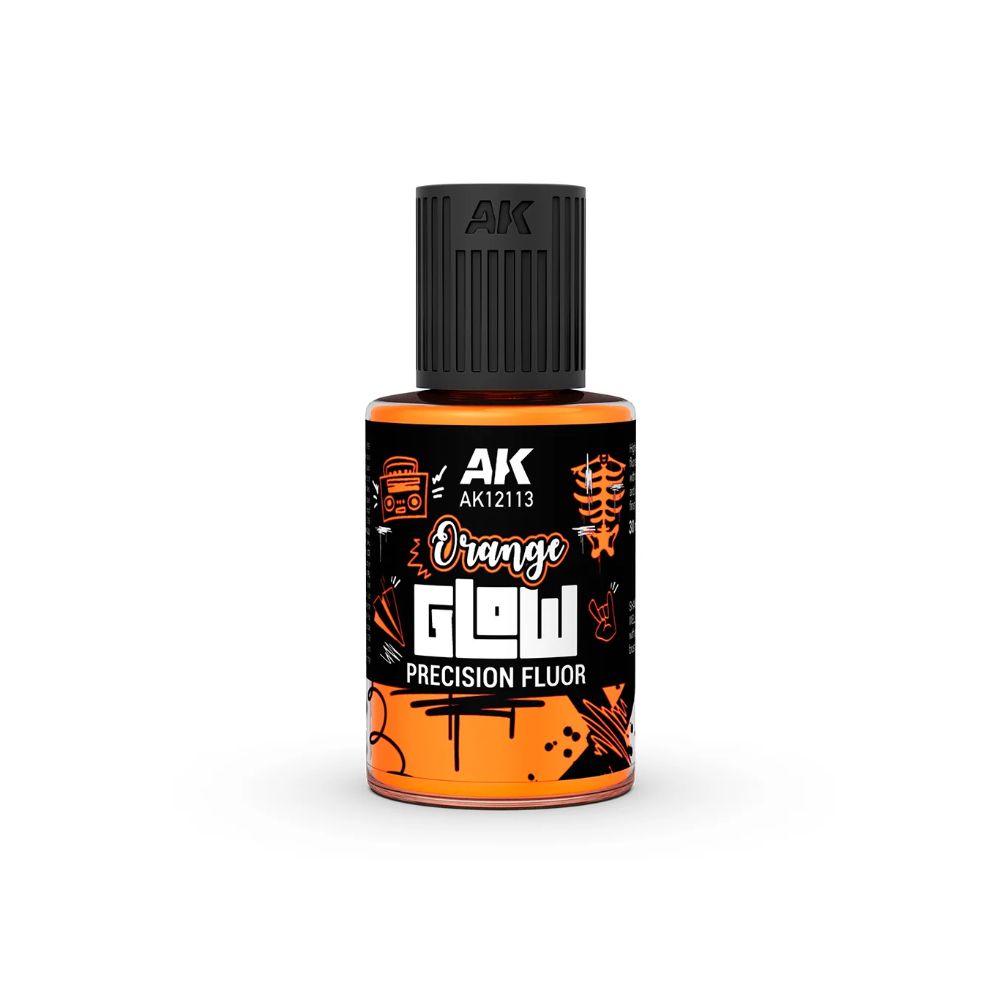 AK Interactive Glow Precision Fluor fluorescent paint, 30 ml