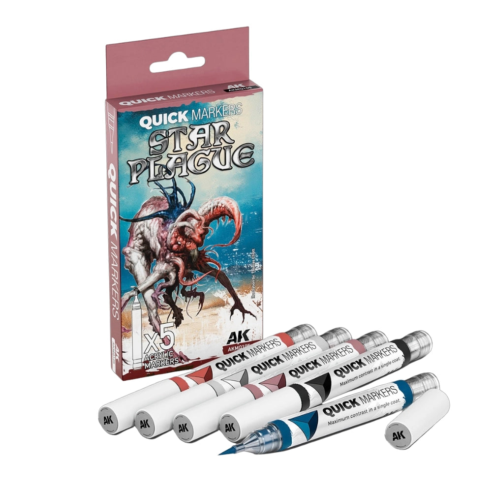 AK Interactive Quick Markers Star Plague Set, 5 pcs.