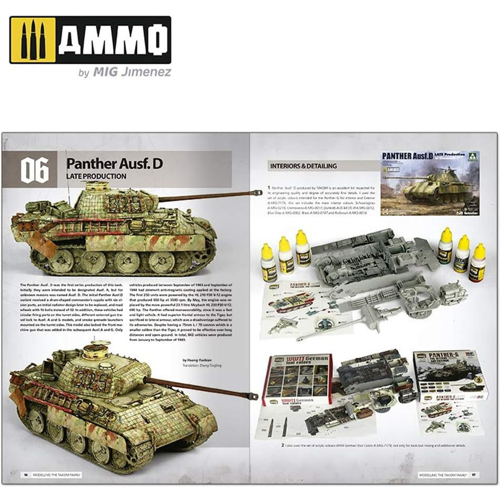 AMMO by Mig Solution Book "Panthers: Modelling The Takom Family"