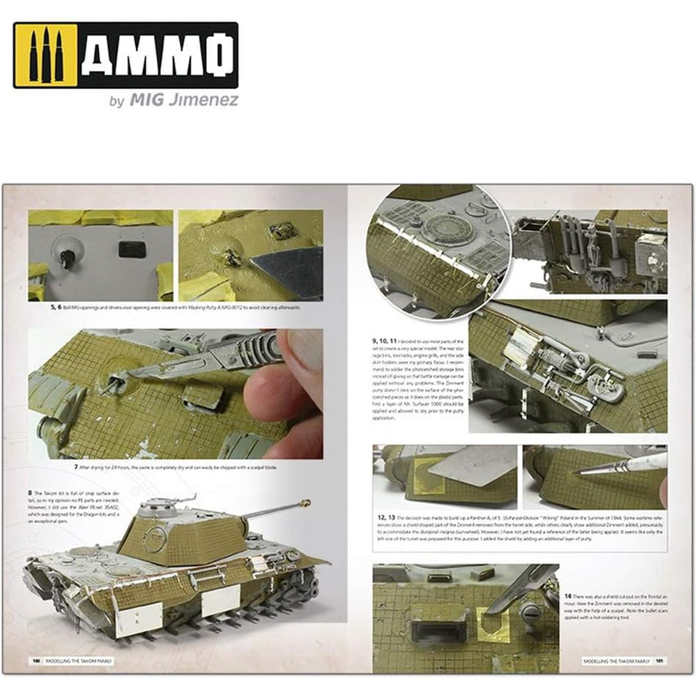 AMMO by Mig Solution Book "Panthers: Modelling The Takom Family"
